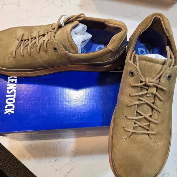 NEW Birkenstock Honnef Low Tea Suede Leather US MENS SIZE 12 SHOES NEW EU 45 - Picture 3 of 14